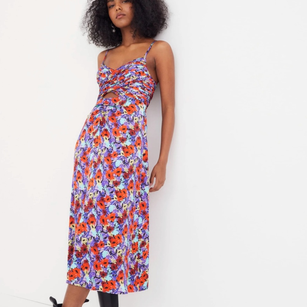 NWT Chiara Midi Dress For love and lemons XS